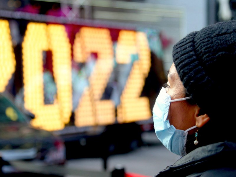 New Year's Eve Numerals Arrive In Times Square - NYC