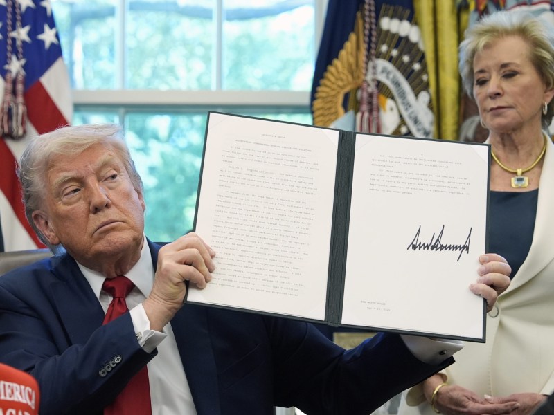 Govern by euphemism: In Trump’s Washington, helping Hispanic-serving colleges becomes “racial bias”—and cutting their funding becomes “equal protection.”