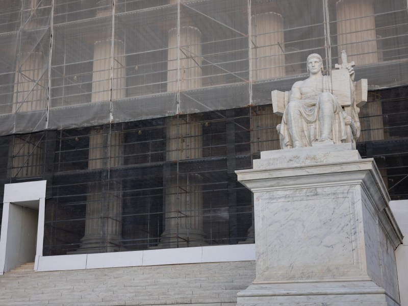 The Supreme Court, pictured here, will rule on Trump's deployment of National Guard troops to Chicago.