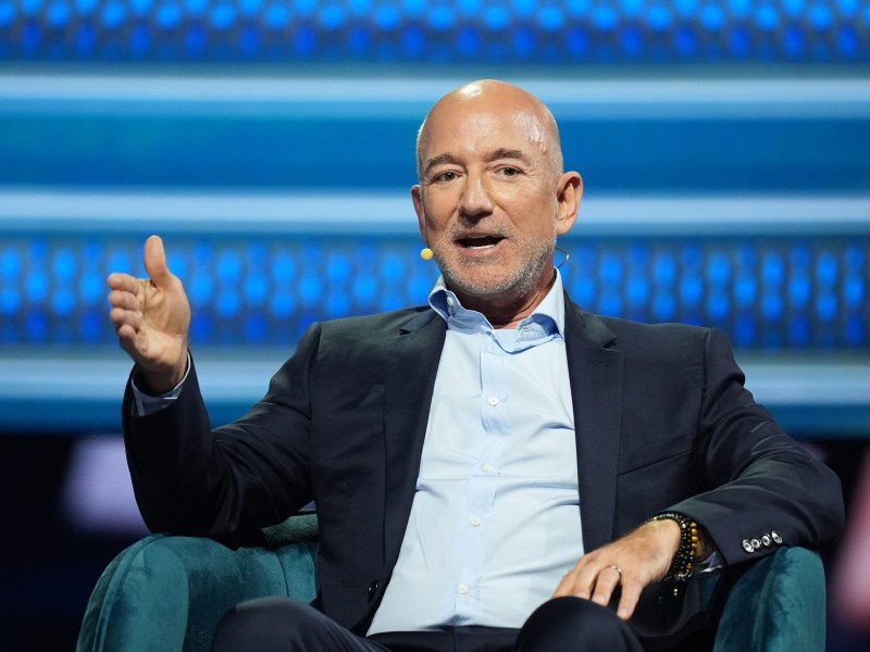 Forget Corporate Media. Amazon founder and Washington Post owner Jeff Bezos speaks at the America Business Forum, Thursday, Nov. 6, 2025, in Miami. Support independent journalism today.