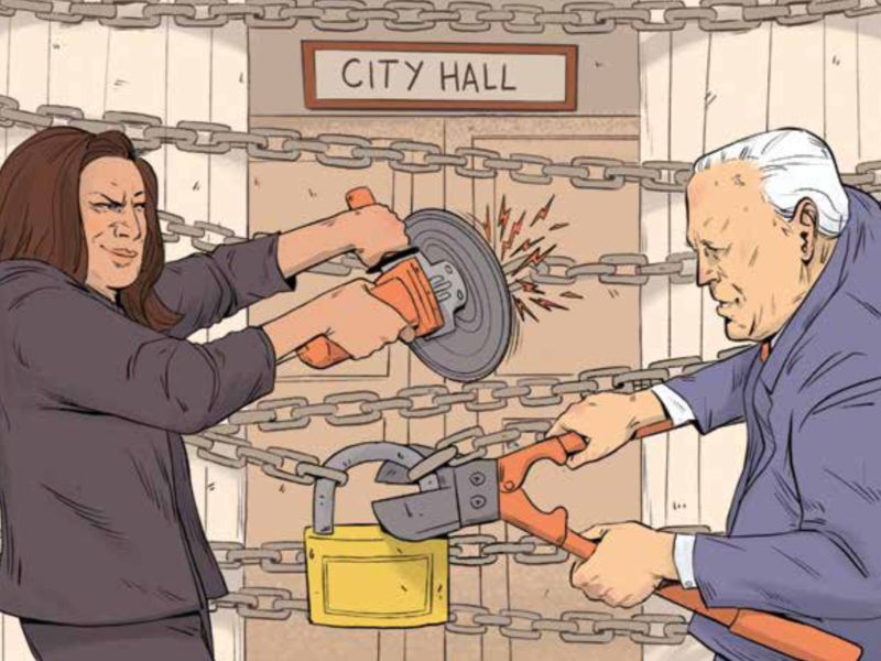 Biden and Kamala Harris art